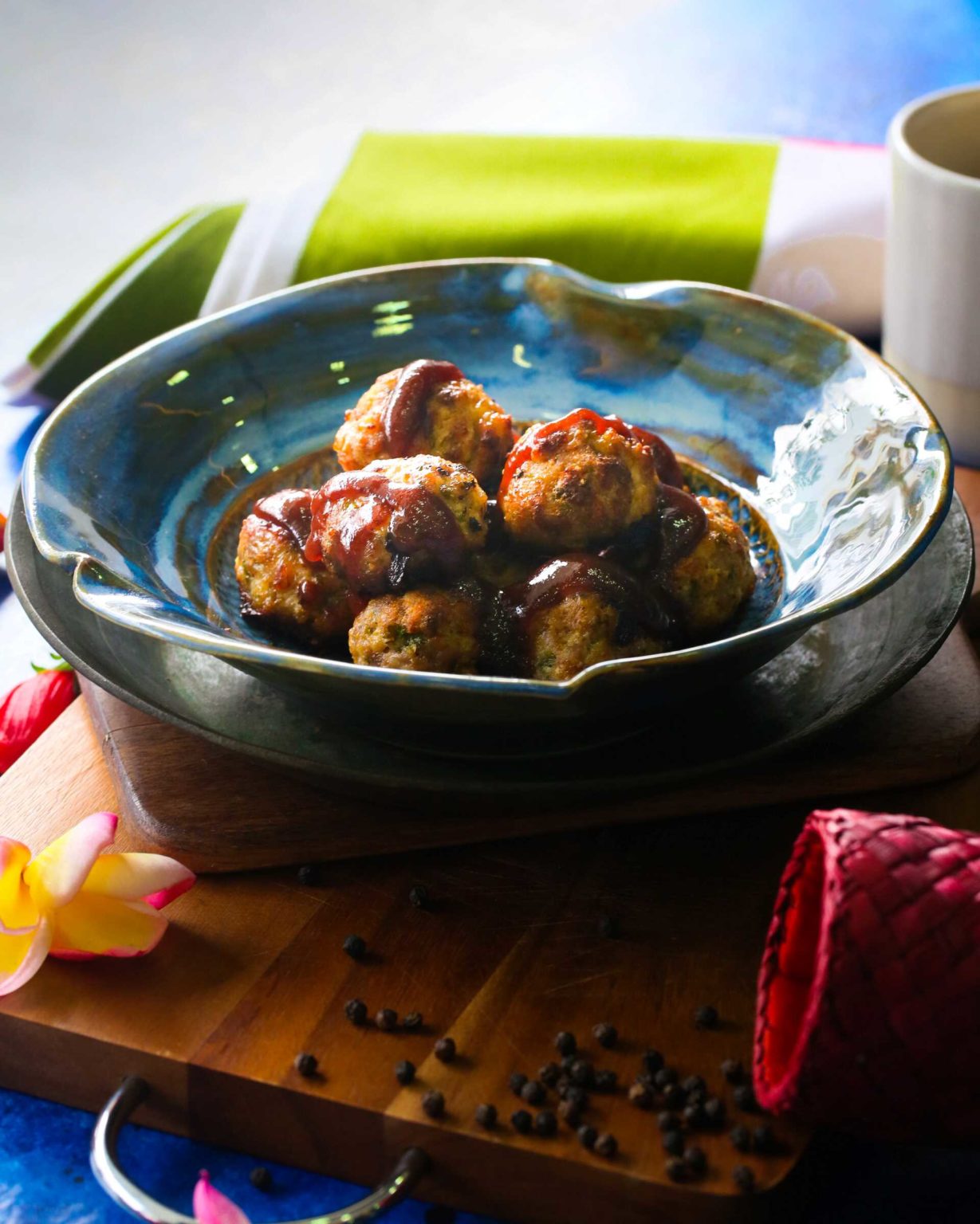 Spicy Pepper Chicken Meatballs ThePepperCook