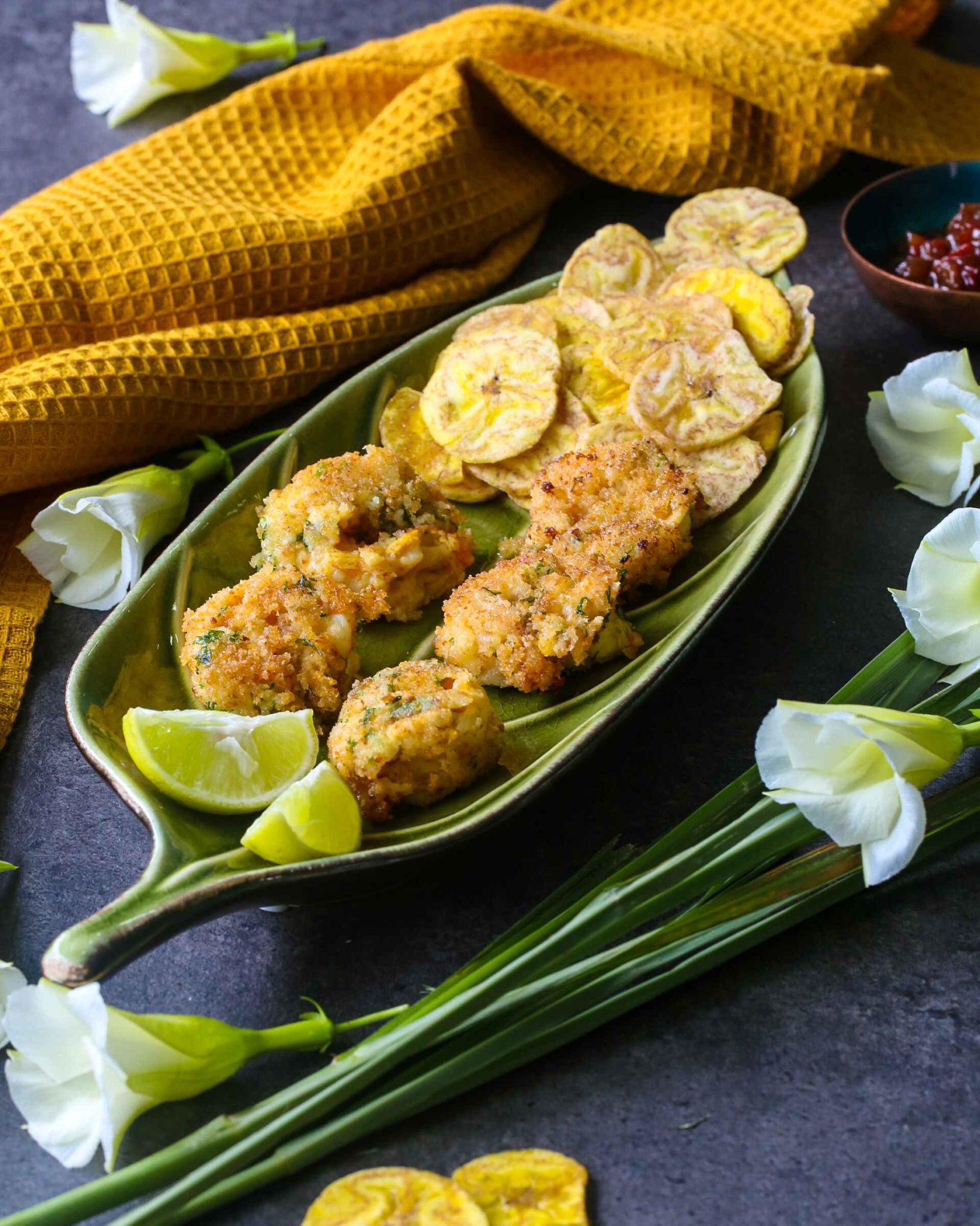 Spicy Fried Coconut Prawns ThePepperCook