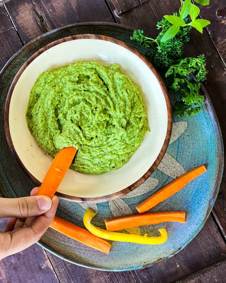 Green Pea Hummus ThePepperCook
