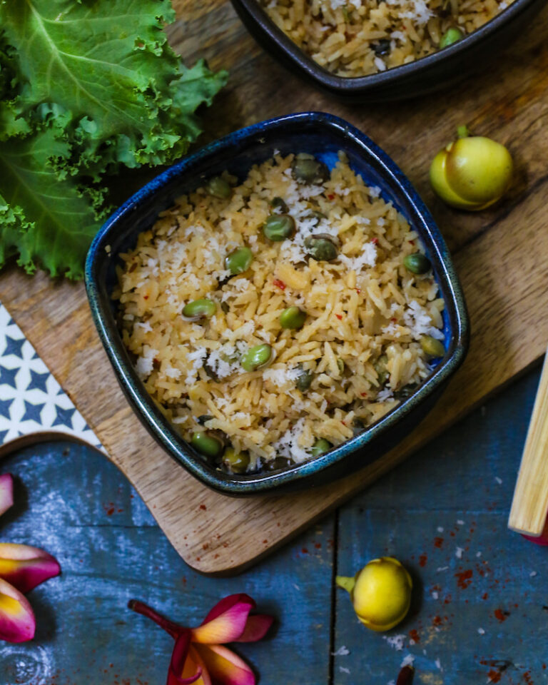 Garlicky Field Beans Rice ThePepperCook