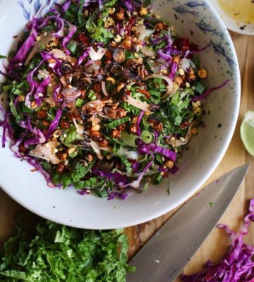Burmese-Inspired Cabbage and Pickled Ginger Salad