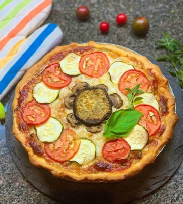 A Healthy French Pizza Tart