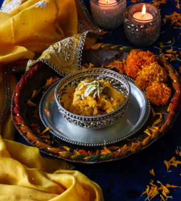 Sweet Rice with Saffron and Nuts ( Zardah Pulao)